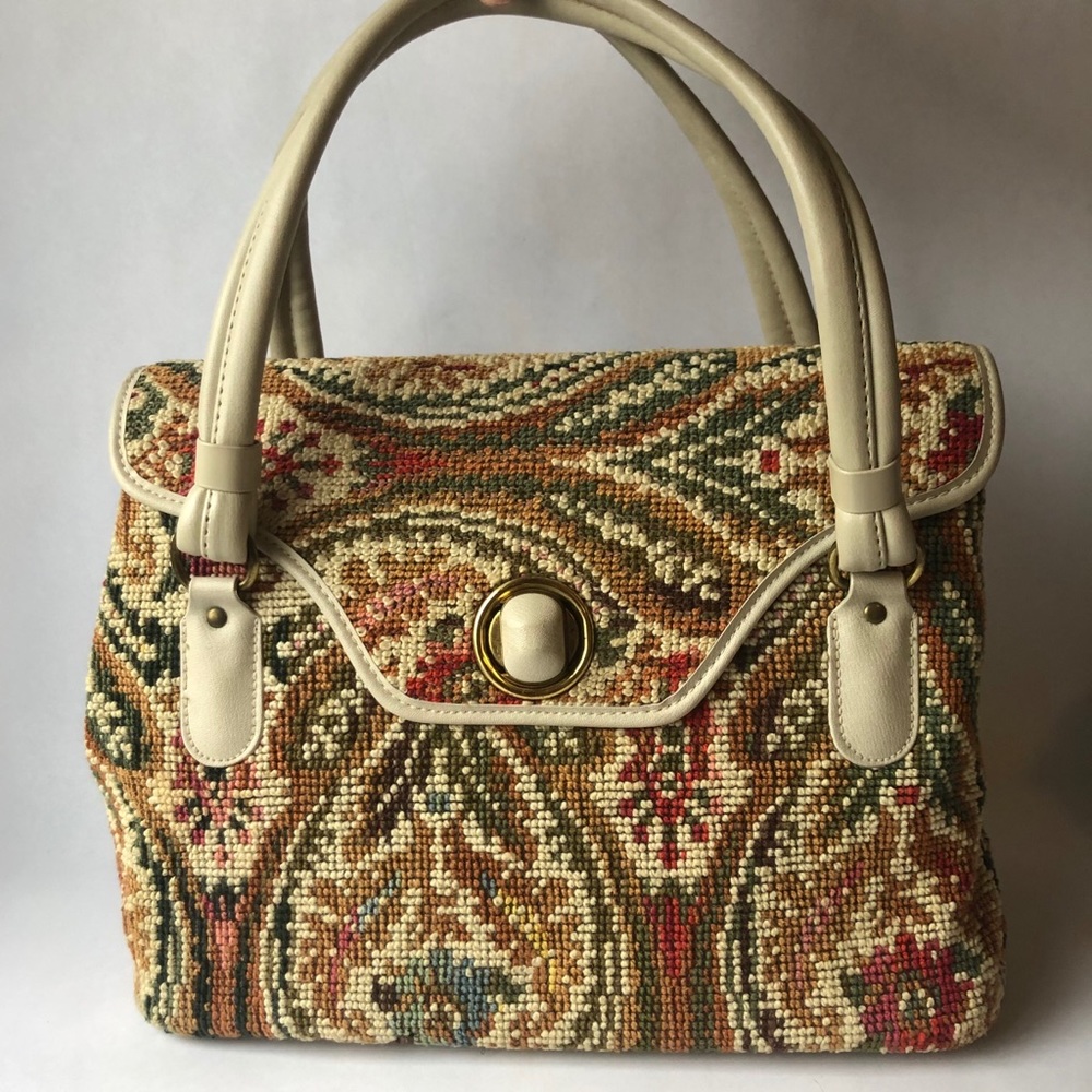 Vintage Jaclyn USA Tapestry Carpet Purse